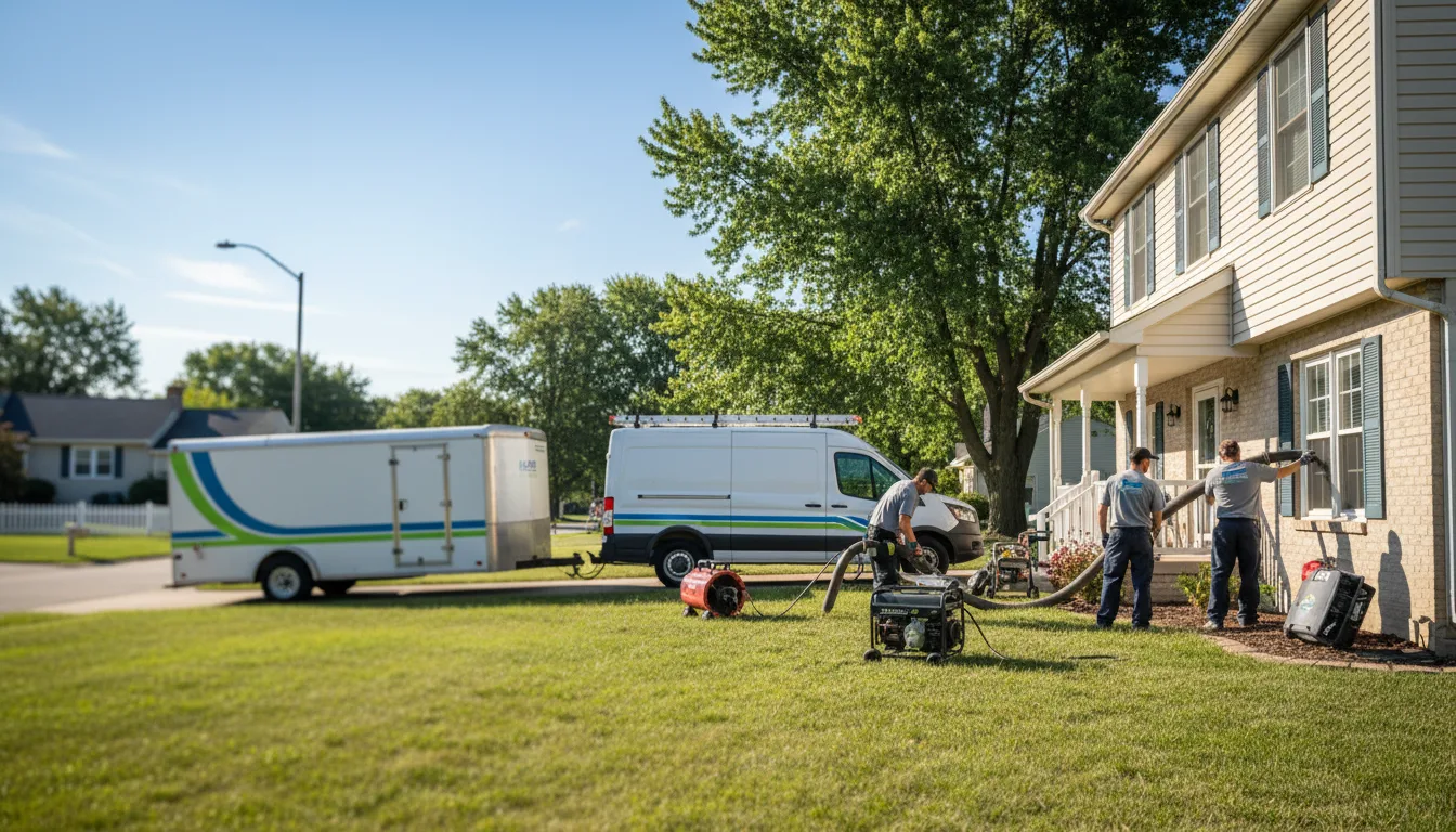Flooded Basement Restoration And Cleanup With Repair in Tovey, IL near me